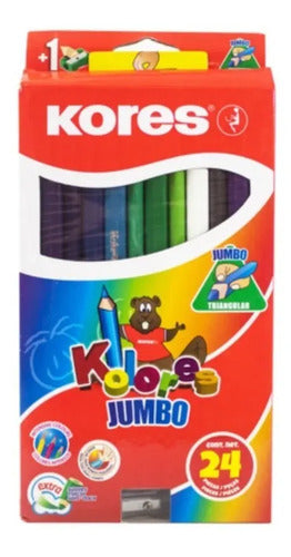 Colores Jumbo 24 Unidades Kores