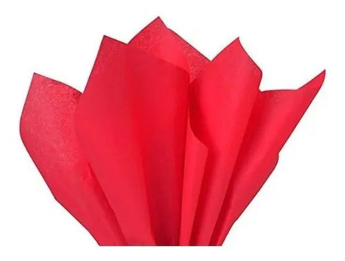 25 Pcs Papel Seda Rojo
