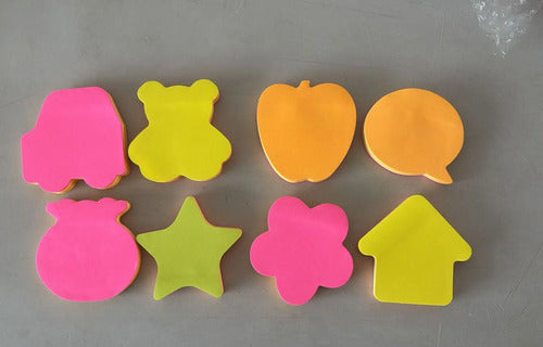 Notas Adhesivas Post It Figuras 6 Tacos X 100 Hojas Multicolor