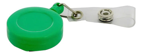 Escarapela Rígida 8.5x5.5cm Horizontal Con Yoyo X 25 Und