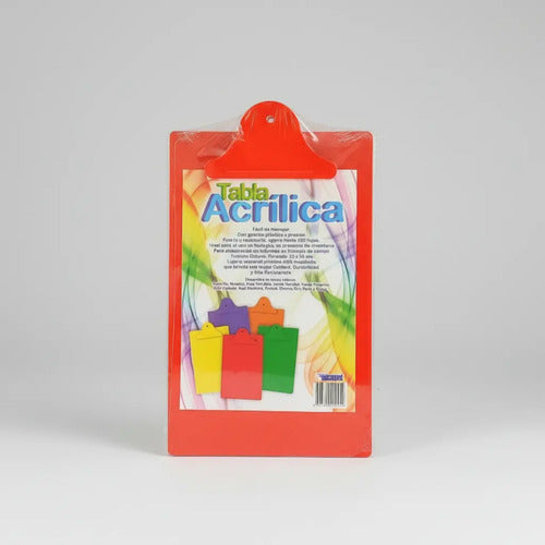 Tabla Planillero Tamaño 1/8 Gancho Plastico Icopel