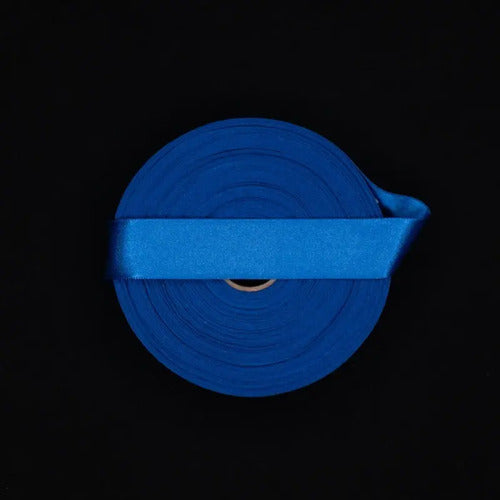 Cinta Azul Rey Raso Tela Satín Moños 50 Mts X 2.5 Cm  Rojo