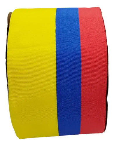 Cinta Tela Faya Tricolor 10cm X 50 Metros Tricolor Faya
