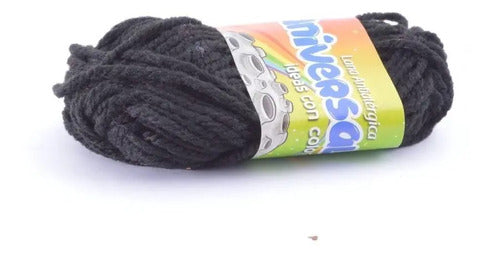 Lana Escolar Acrílica Negra 16 Gr - 2 Unidades Negro