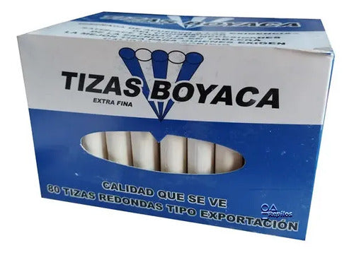 Tiza Color Blanco X 75 Unidades Blanco
