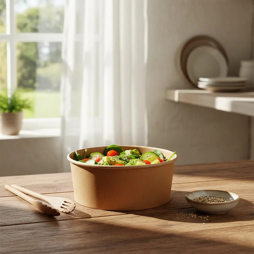 Bowl Kraft 32oz - 150x77mm Sin Tapa  X 50 Unidades Kraft