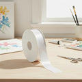 Cinta De Tela Para Sublimar 20mm X 200 Metros Blanco Satin