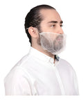 Tapabocas Cubrebarba X 50 Und Blanco Translúcido