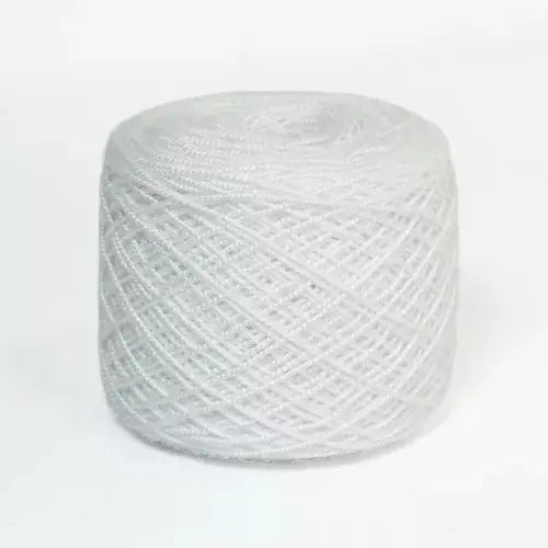 Hilo Lana Blanco Ovillo Crochet 50 Gr Blanco