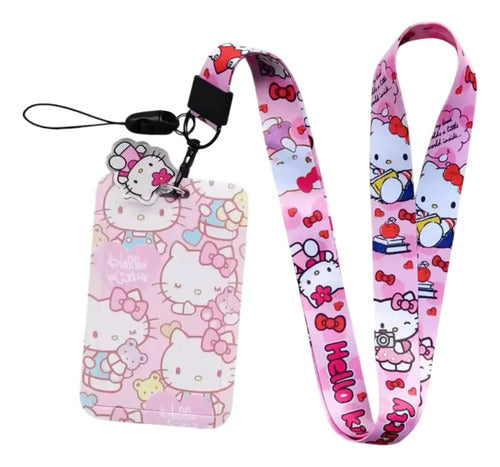 Porta Carnet Porta Documentos Acrílico Hello Kitty Rosa