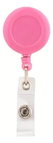 Yoyo Retráctil Porta Carnet Rosado X 12 Unidades Rosa Claro