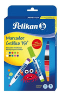 Marcador Grafico 751 Pelikan A Base De Agua X 10