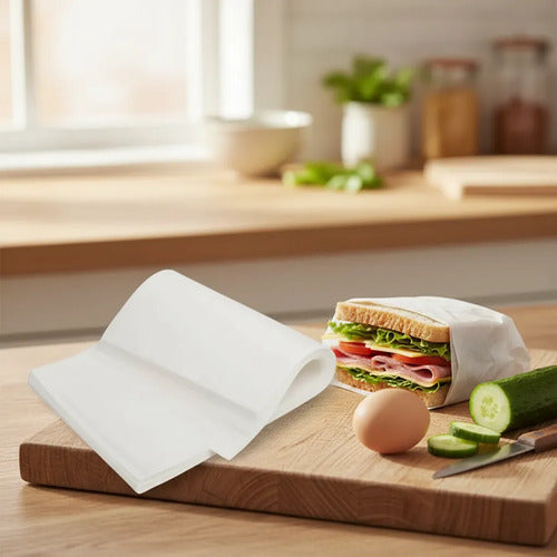 Hoja De Papel Alimentos Antigraso Blanco 30x30cm - 100 Und