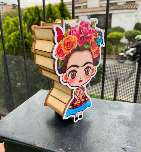 Caja Decorativa Forma De Frida Kahlo 20x14x6 Cm Mdf Frida Kahlo