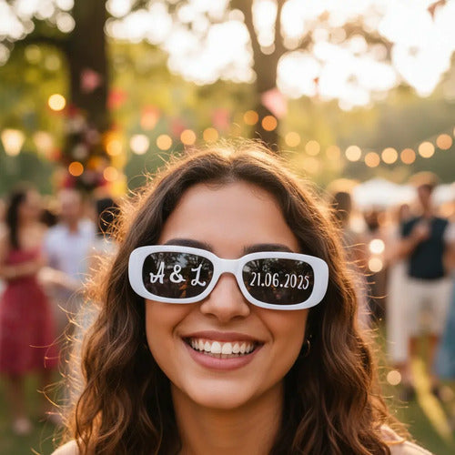 Gafas Personalizadas Boda Matrimonio X 2 Unidades