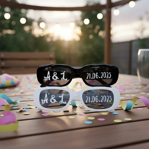 Gafas Personalizadas Boda Matrimonio X 2 Unidades