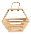 Caja Decorativa Bolso Madera Regalo 30x27x11 Cm Madera Bolso Madera