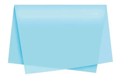 Papel Seda Azul Claro Resma X 500 Pcs