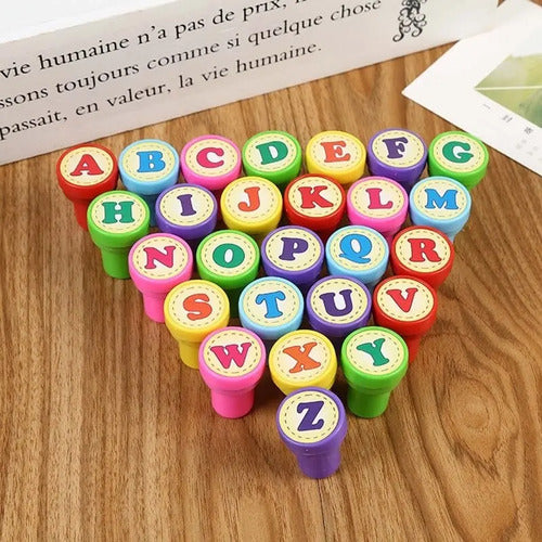 Sellos Didácticos Abecedario X 26 Letras Surtido