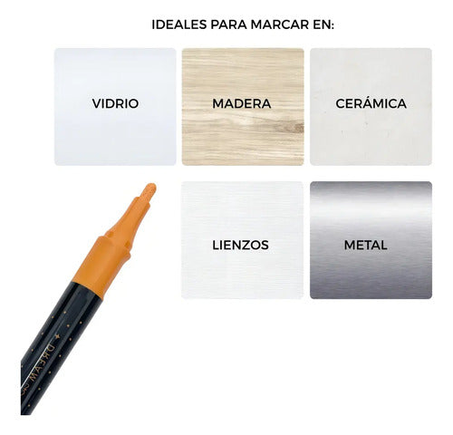Marcadores Acrilicos Kiut X 12 Pcs 572169 Norma