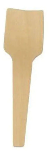 Mini Cuchara Madera 7cm X 100 Unidades Madera
