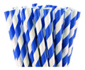 Pitillo Papel Diámetro 8mm X Largo 20cm Azul - 200 Pcs Azul