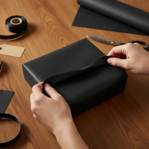 100 Pcs Papel Seda Negro