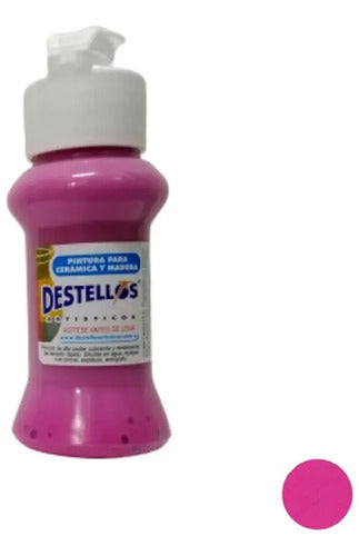 Pintura Cerámica Y Madera Destellos Color A Elección X 3 Und