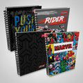 Cuaderno 5 Materias Grande Argollado Hombre  150 Hojas