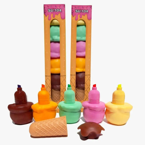 Resaltador Conos Set X 5 Colores