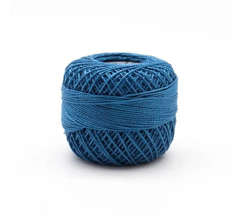 Hilo Lana Azul Oscuro Ovillo Crochet 50 Gr Azul Oscuro