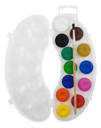 Acuarela Escolar Kores Mini X 12 Colores Varios