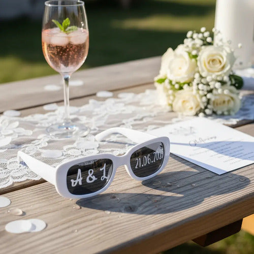 Gafas Personalizadas Boda Matrimonio X 10 Unidades
