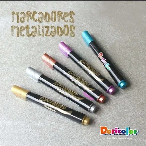 Marcador Gráfico Metlizado Doricolor X10 Unidades