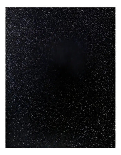 Fomi Foamy Escarchado Negro 4 Cartas X 10 Unidades Negro