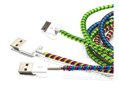 3 Unidades Protector De Cable En Resorte