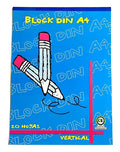 Block Din A4 Milimetrado 20h X 12 Unidades  Blanco