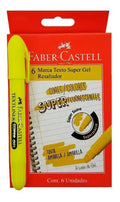 Resaltador Super Gel Faber Castell Amarillo Caja X 6
