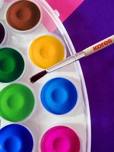Acuarela Escolar Kores Mini X 12 Colores Varios