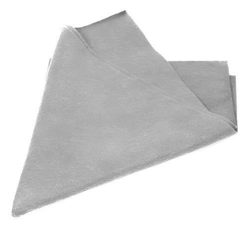 Paño Lency Fieltro Manualidades Importado 100x92 Cm Gris Gris
