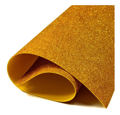 Fomi Foami Escarchado Dorado Pliego - 100x70cm