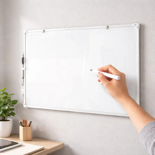 Tablero Acrílico Magnético Doble Cara 60x40cm + Marcador Blanco