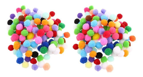 Pompón De Colores Para Manualidades 2.5cm X 200 Pcs