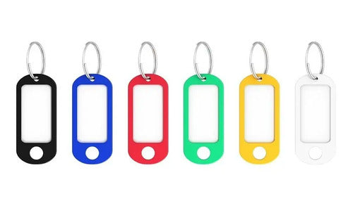 Llavero Plástico Identificador De Llaves Surtido X 50 Pcs