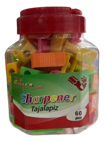 Tajalapiz Plástico X 60 Unidades  Colores