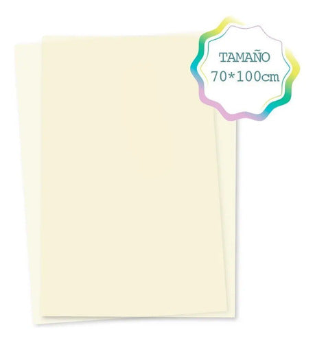 Papel Manifold 30gr - 100x70cm Amarillo X 25 Pliegos Amarillo