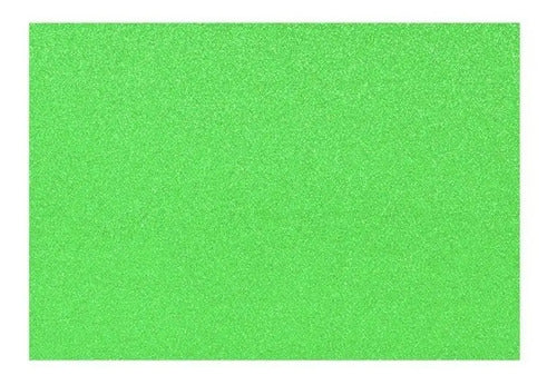 Fomi Foami Escarchado 1/8 Verde Claro X 10 Unidades