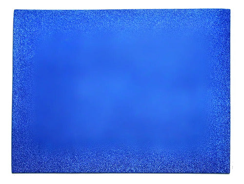 Cartulina Escarchada Azul 70x50cm X 6 Unidades Azul 70 X 50 Cm