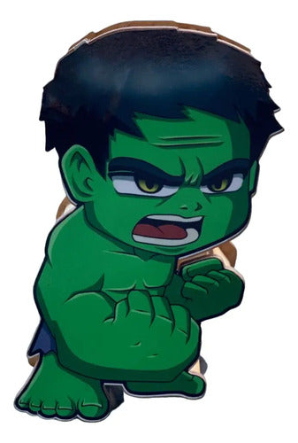 Caja Decorativa En Forma De Hulk Para Regalo 18x11x6 Cm  Mdf Hulk
