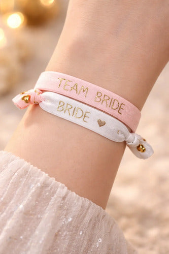 Pulsera Manillas Despedida De Soltera/damas De Honor X11pcs Rosa 6 Cm